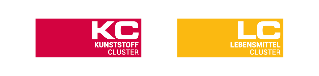 kc+lc Logos der Firma KC Kunstoffcluster und LC lebensmittelcluster
