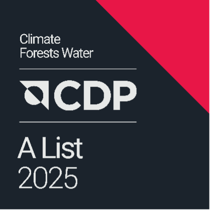 CDP A List 2025 Logo, an award for climate action as the foundation for sustainable packaging