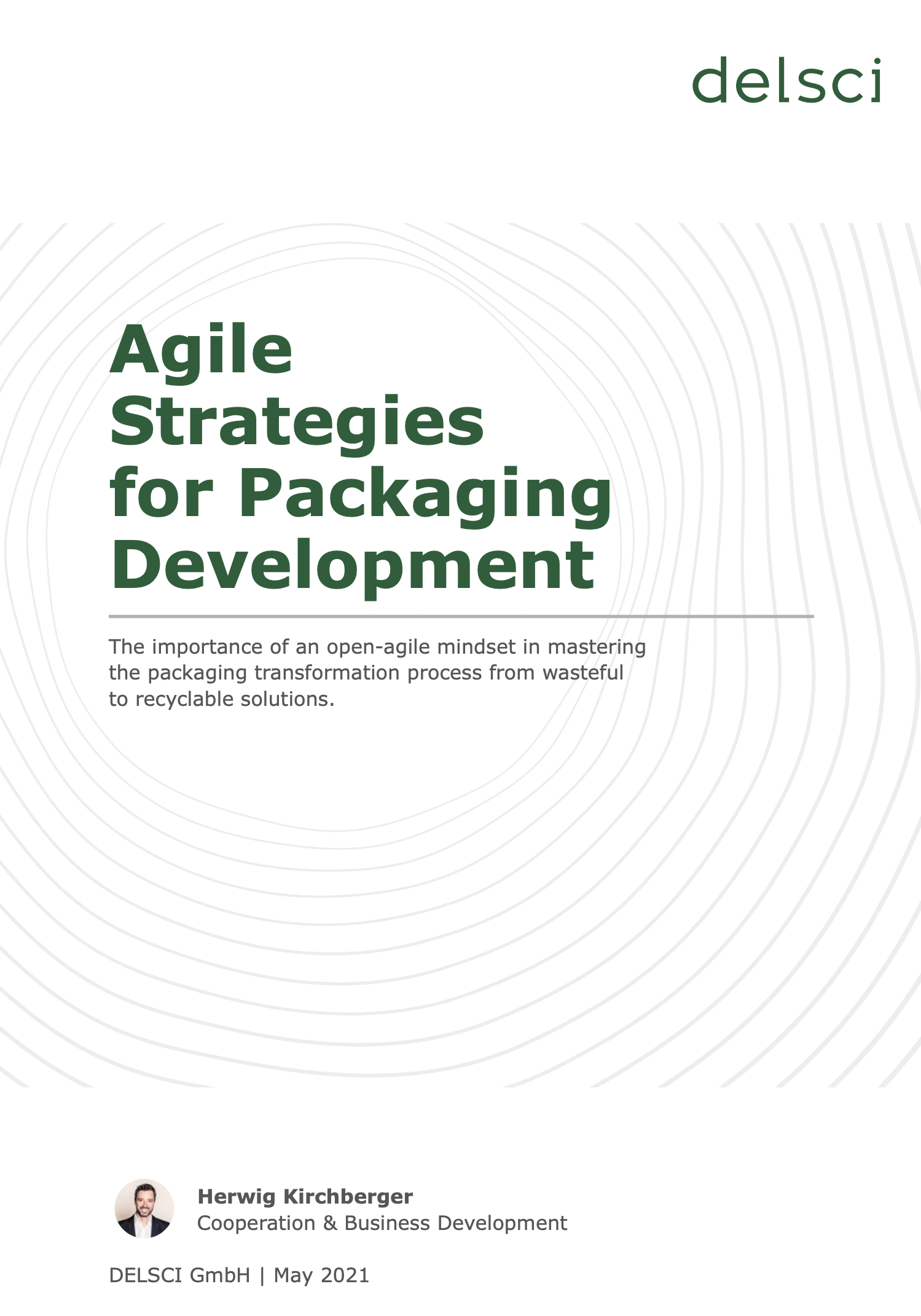 Titelbild von dem Whitepaper von Herwig Kirchberger zu dem Thema "Agile Strategies for Packaging Development"